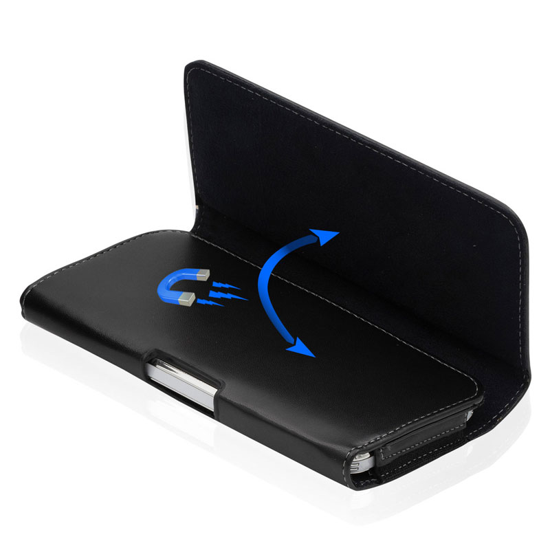 Funda cartera aspecto cuero Bicolor con F. Soporte – Azul oscuro para Huawei  P20 Pro - Spain